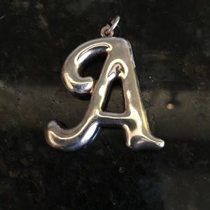 Silver pendant/“A”